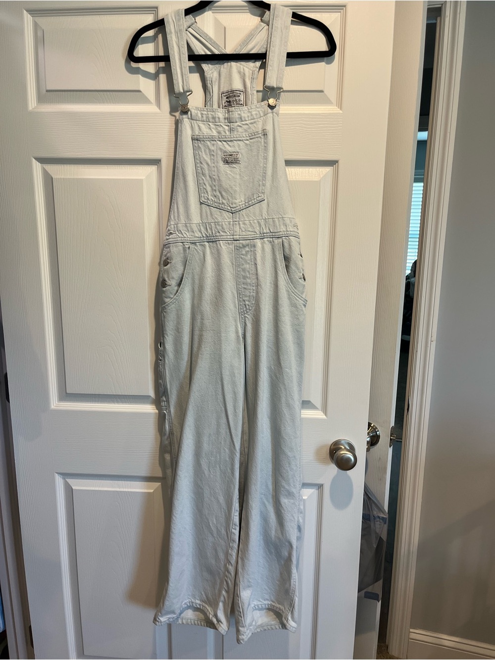 Levi's Pale Blue Denim Overalls